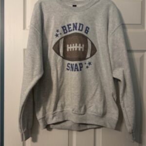 NWOT! Gray Football Graphic Sweatshirt